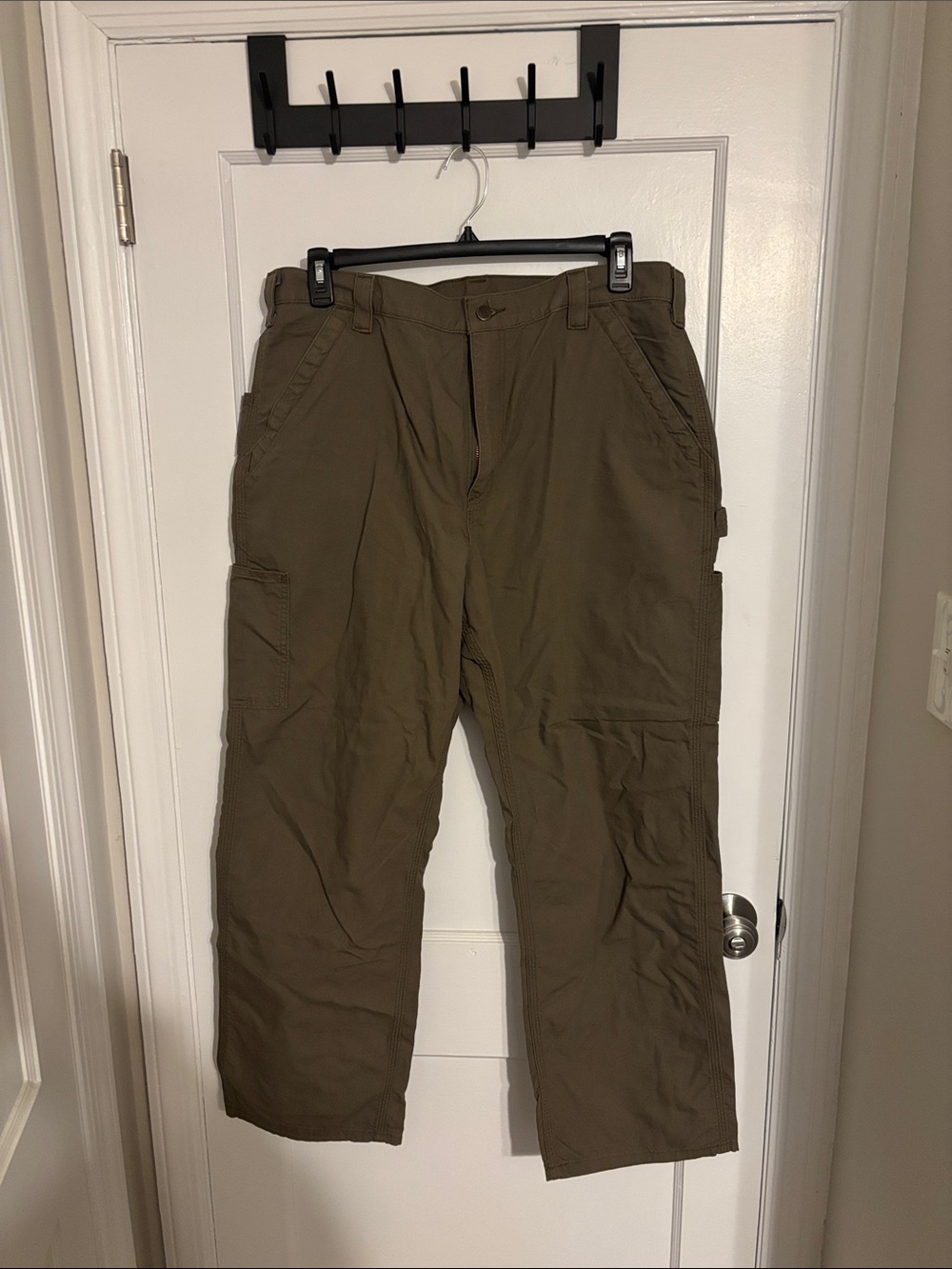 Carhartt Olive Cargo Pants with Utility Pockets